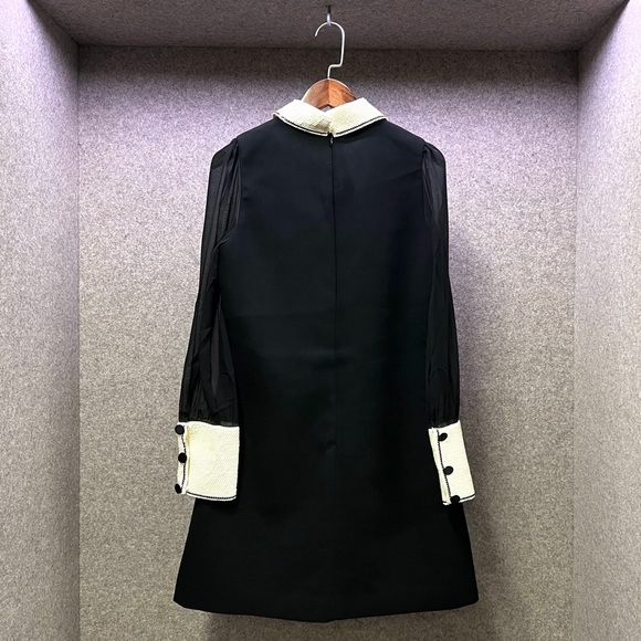 ✈️Sold! Miumiu Sequin Black and White Dress - Picture 8 of 14